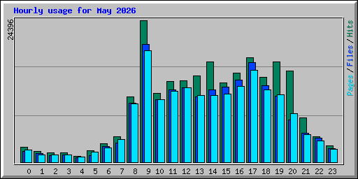 Hourly usage for May 2026